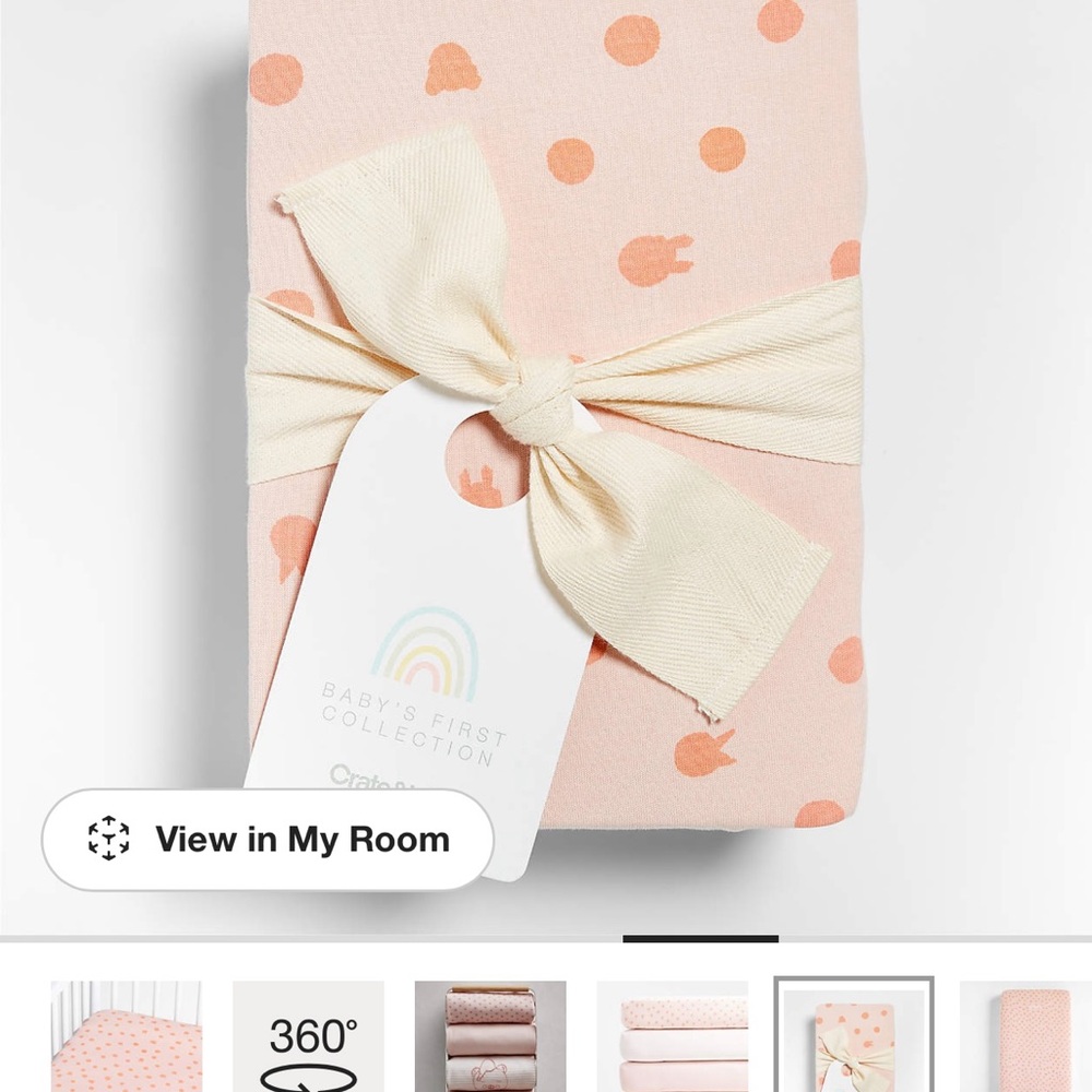 Crate and barrel crib sheet